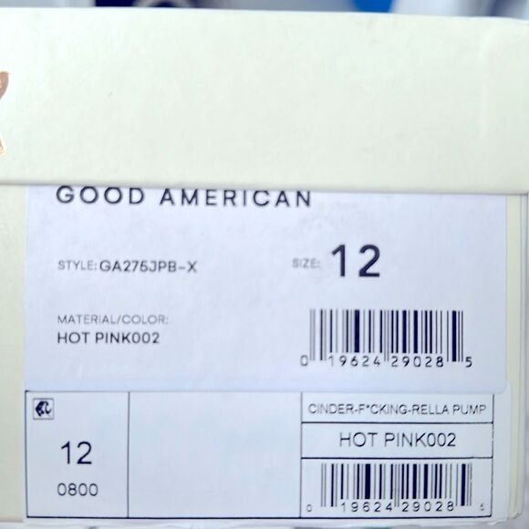 Good American Hot Pink Bejeweled Lucite Heels - Picture 4 of 7